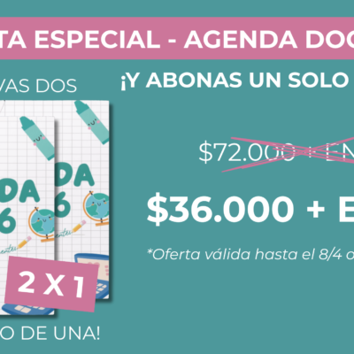 2X1 AGENDAS DOCENTES 2026