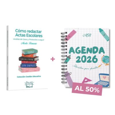 COMBO: Libro Actas + Agenda Docente