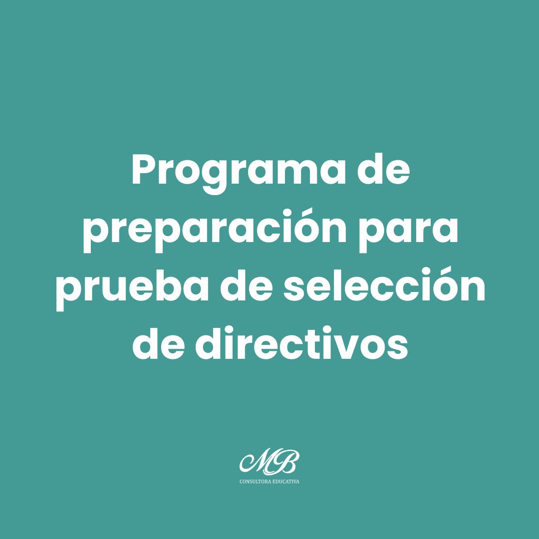 Programa de preparación para prueba de selección de directivos